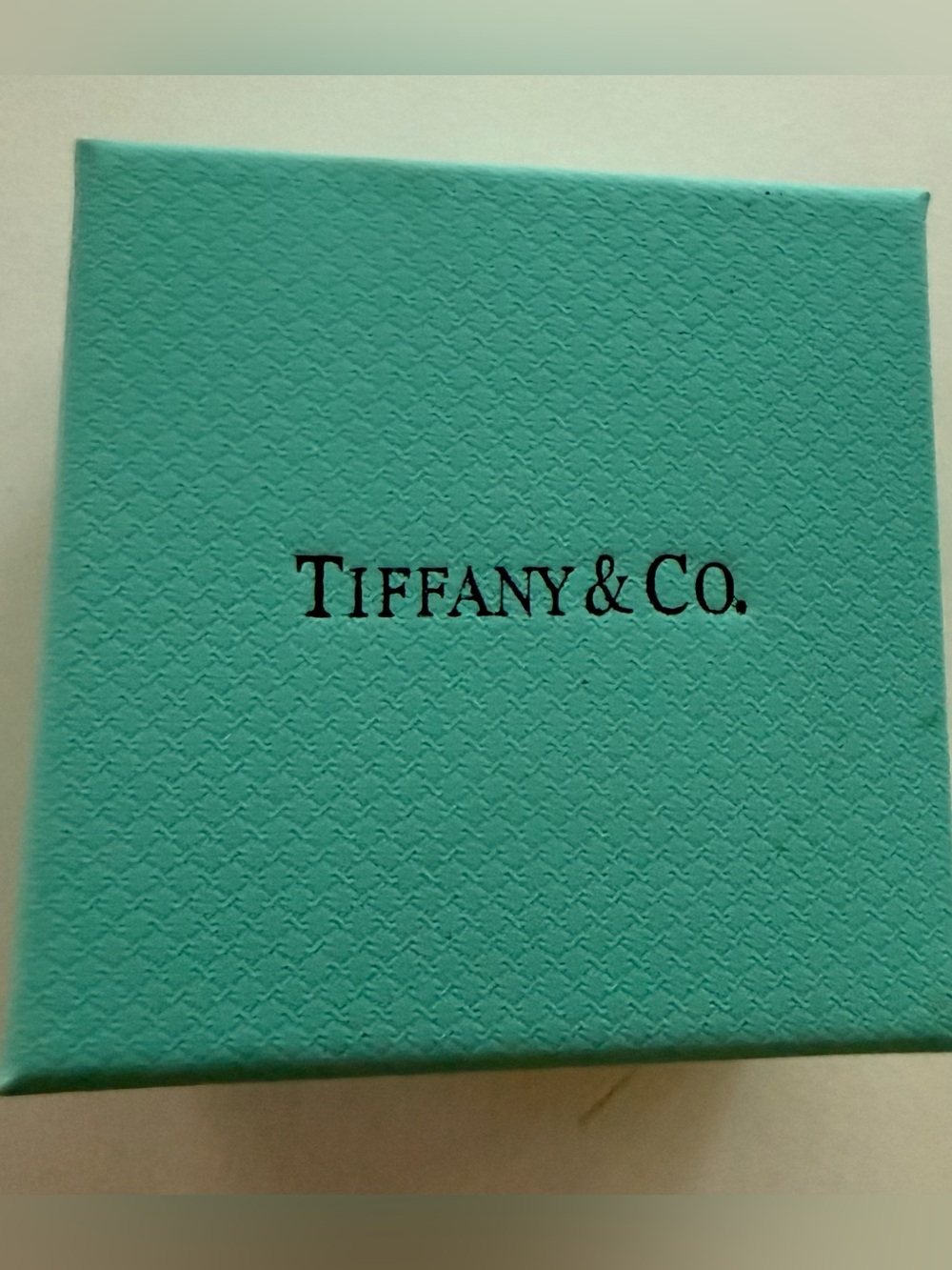 Tiffany & Co. Box in Tiffany Blue with Black Logo